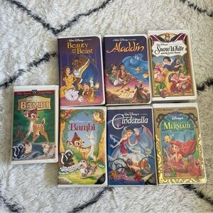 Vintage Disney Movies VHS Lot - Cartoon Classics